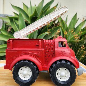 Green Toys Fire Truck Firetruck Red Pretend Play Toys Toddler Vehicle No BPA